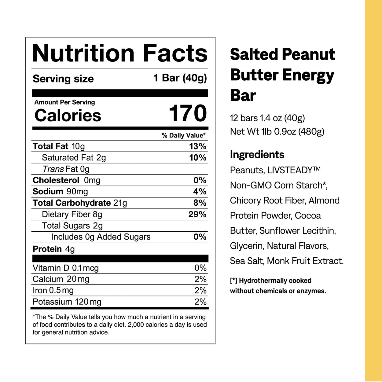 Salted Peanut Butter Energy Bars