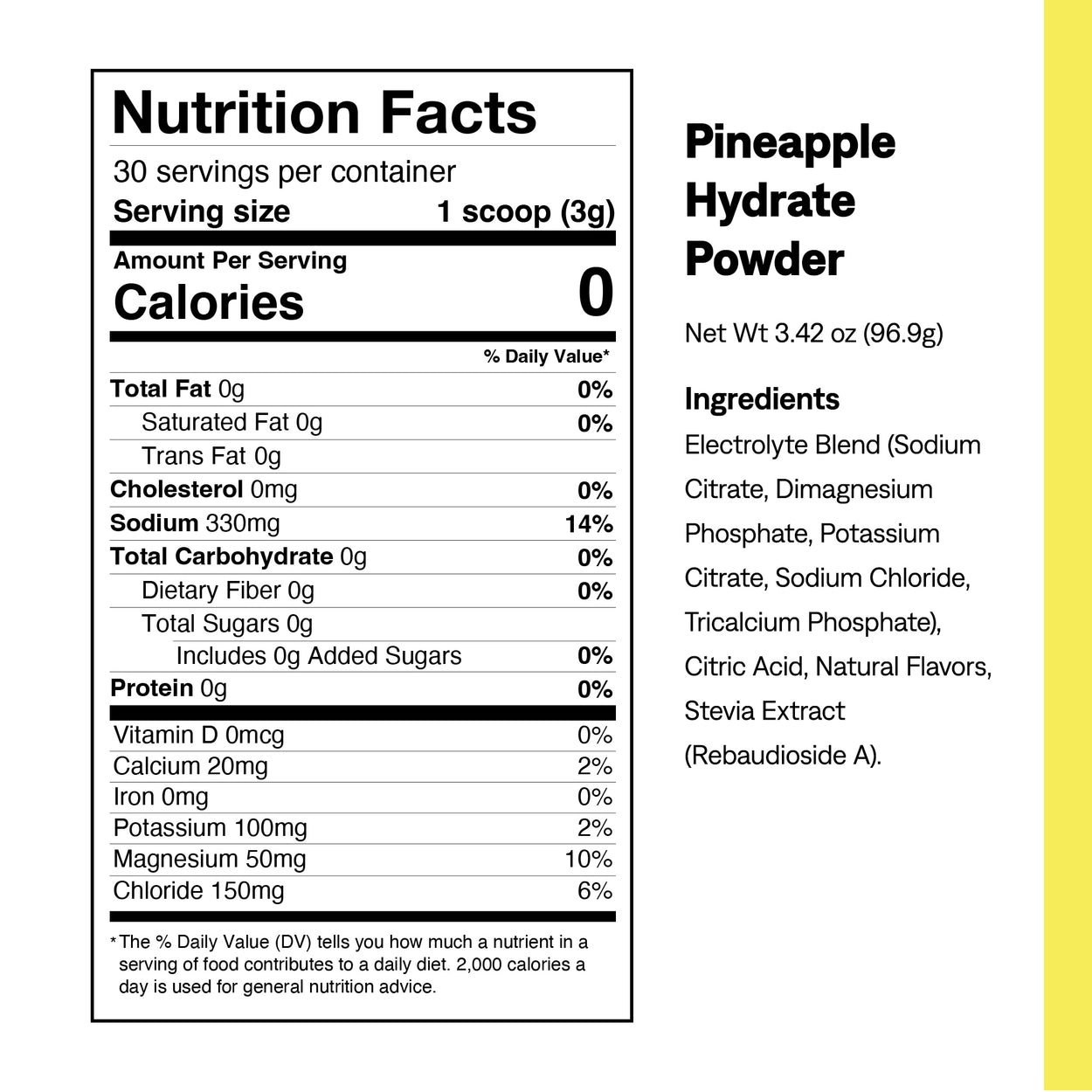 Pineapple Hydrate Electrolyte Jar