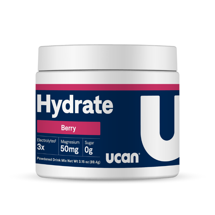 UCAN Berry Hydrate electrolyte powder jar