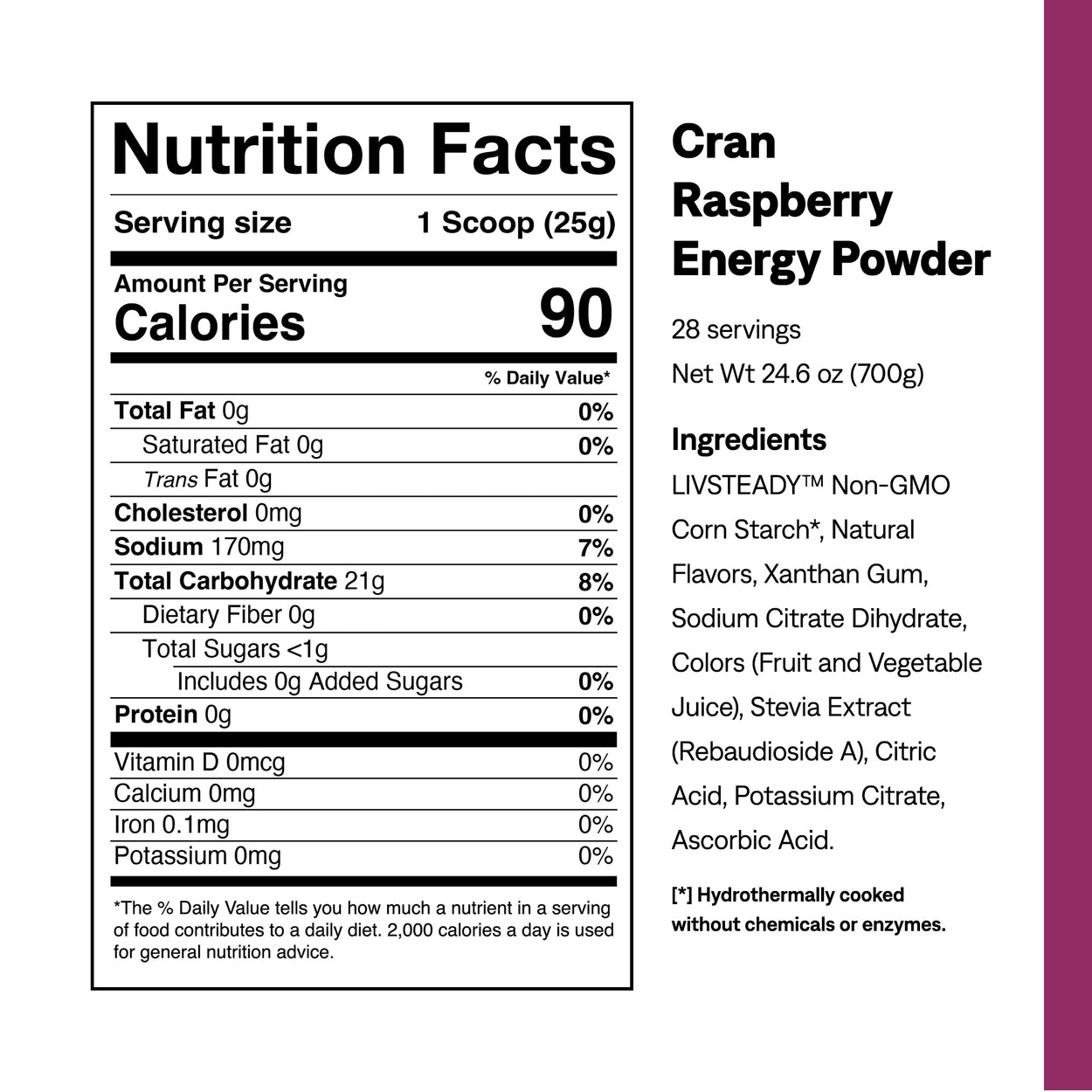 Cran Raspberry Energy Drink Mix