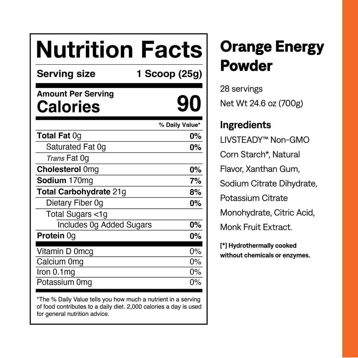 Tropical Orange Energy Drink Mix