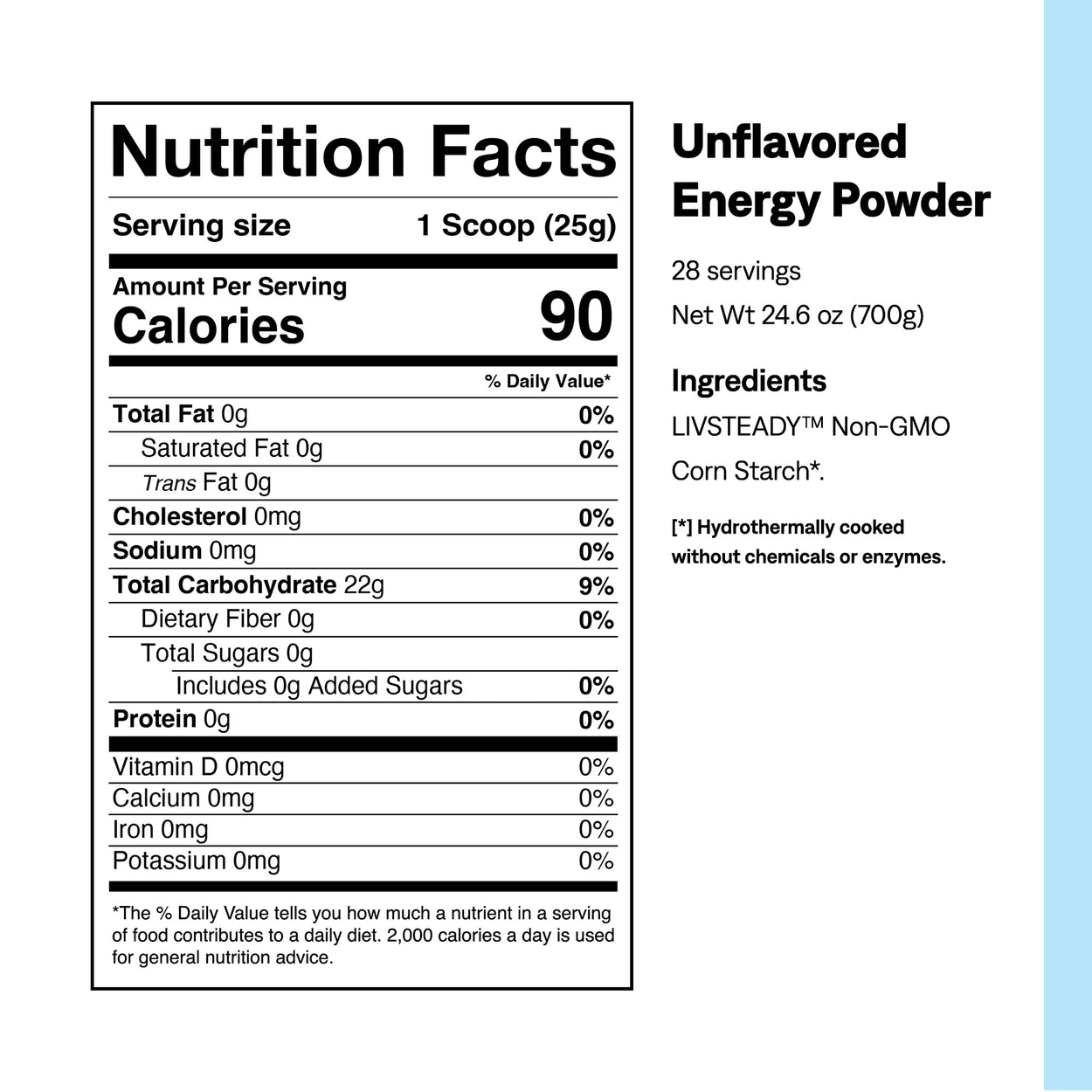 Unflavored Energy Drink Mix