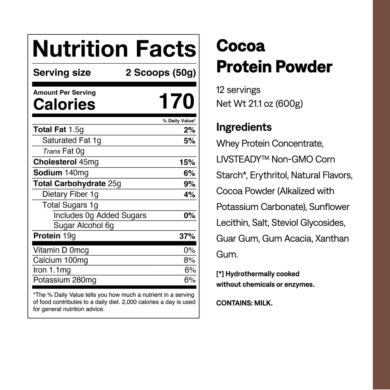 Cocoa Protein + Energy Powder