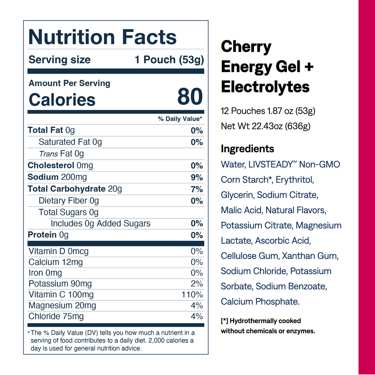 Cherry Energy Gel + Electrolytes