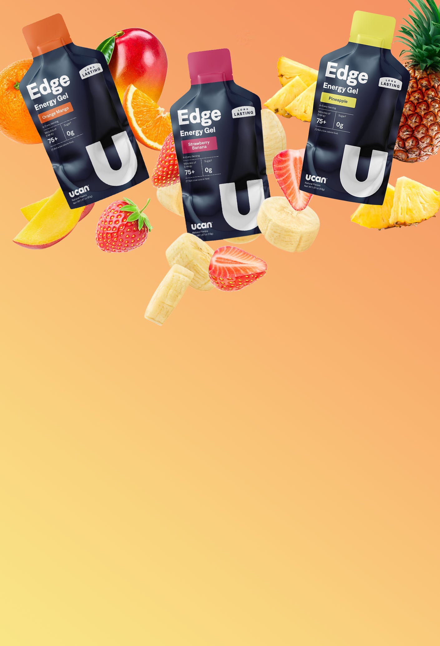 <p>Ditch the sugar<br/>crash with UCAN. </p>